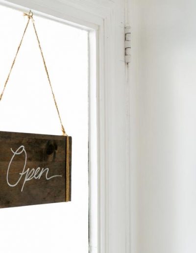 small business open sign